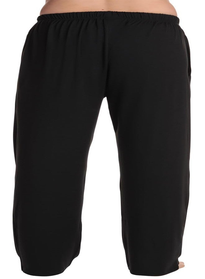 #فولومي #تابعني بنطال بيجاما رجالي فائق النعومة من البوليستر والإيلاستين مع جيوب 45904-BLK-XL - Image 3